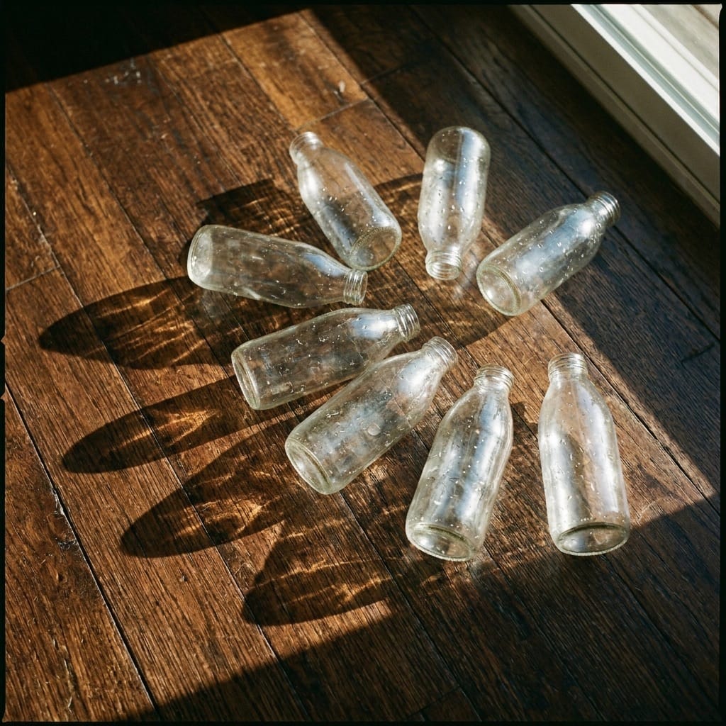 Bottles on limestone — end of free week